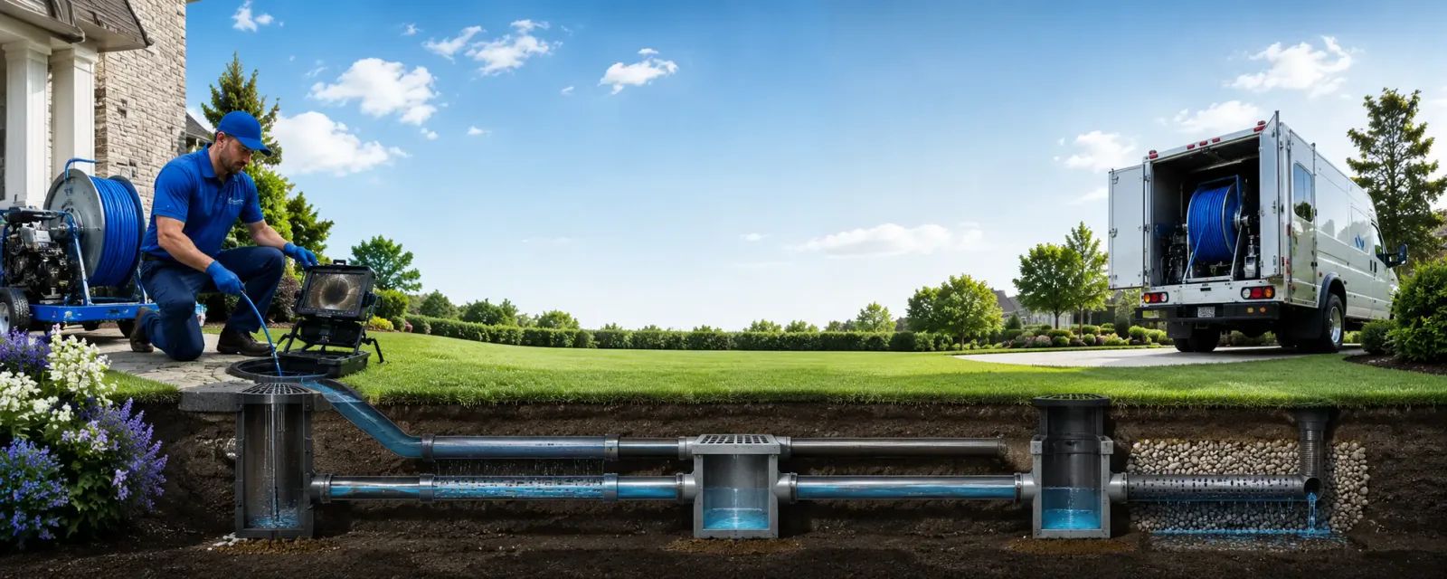Outdoor drain cleaning information for Lacota, MI