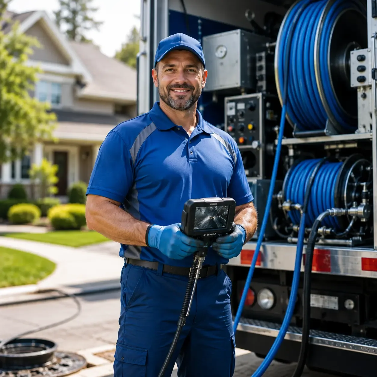 Local outdoor drain cleaning specialists in Lacota, MI